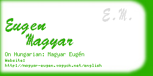 eugen magyar business card